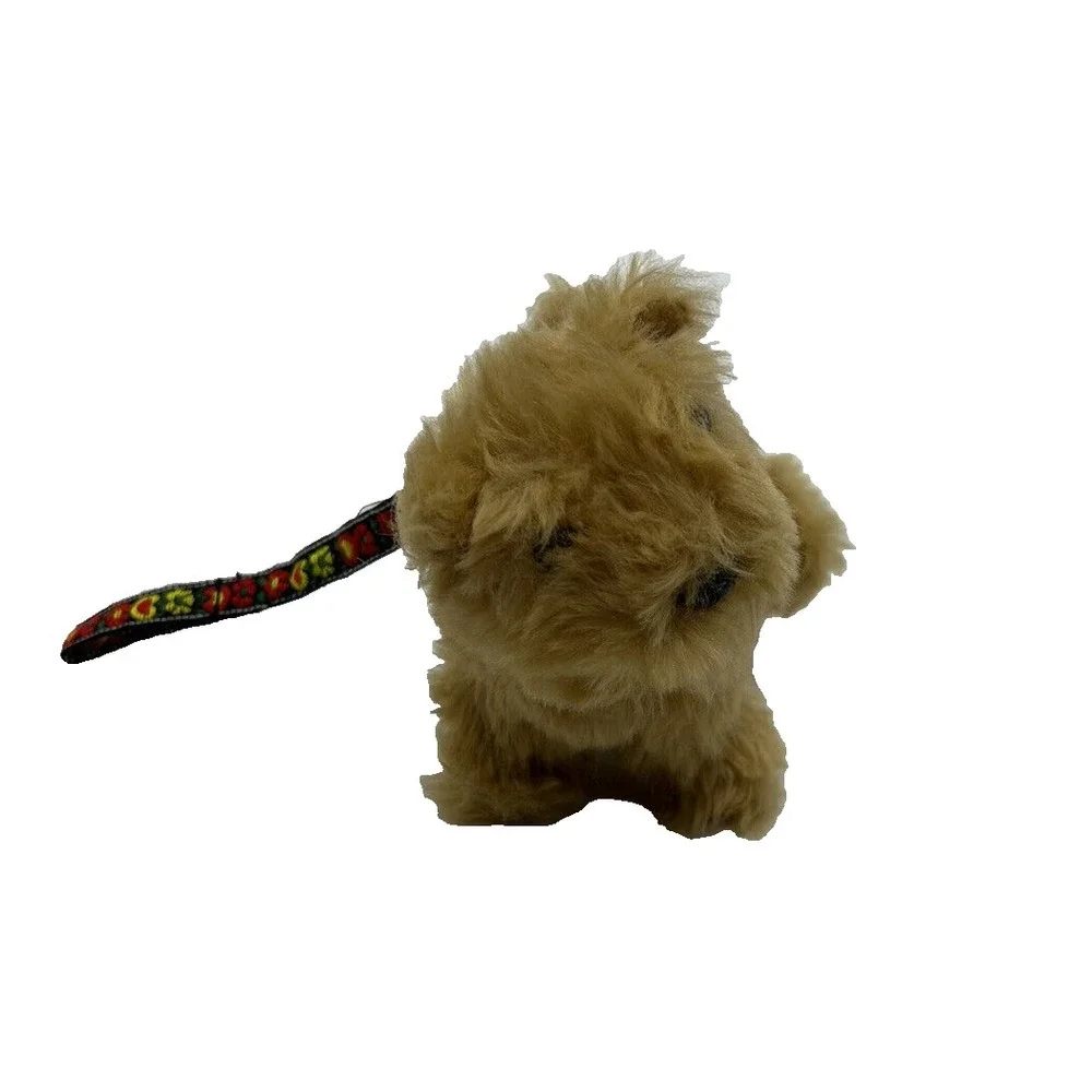 American Girl Doll Terrier Puppy Julies Dog Plush Pet Leash Tan Retired